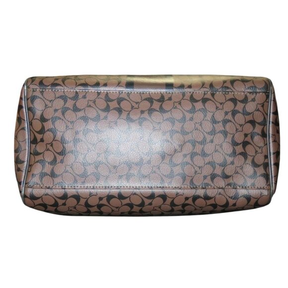 Coach 2010 Chelsea Heritage Brown & Black Coated Leather Boston Bag & wristlet - Picture 9 of 14